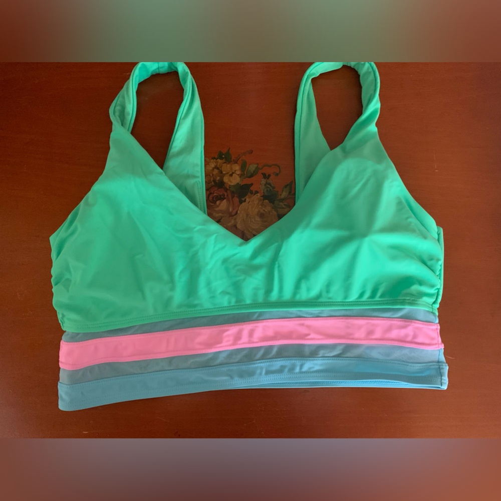 NWOT Neon Bathing Suit top